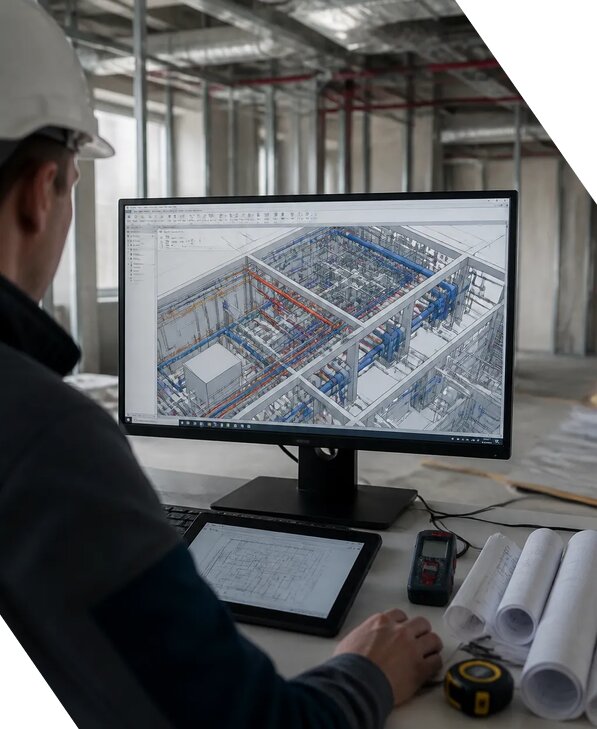 Создание BIM модели инженерных сетей для объектов в Угличе